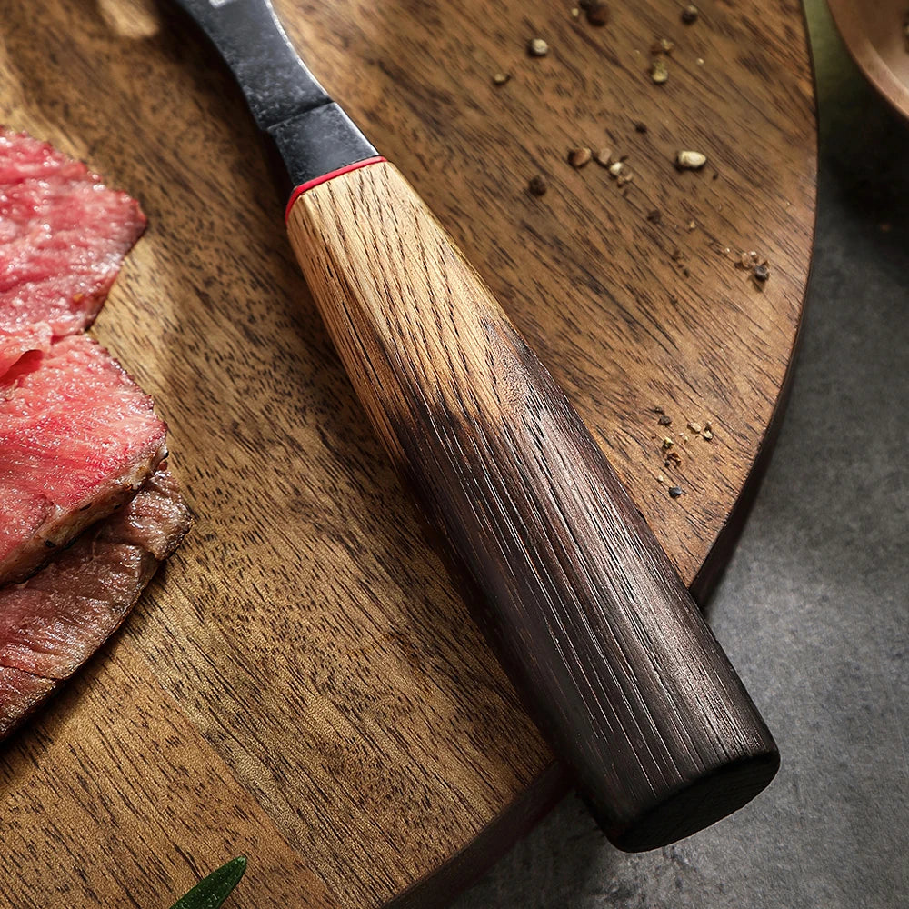 XINZUO Forged Carving Fork | 430 Steel & White Oak Handle Carving Fork Axl