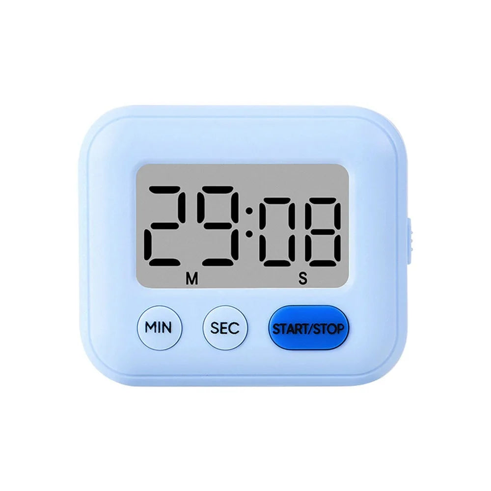 Digital LCD Kitchen Timer – Mute & Loud Alarm, 24-Hour Clock Digital Kitchen Timer Axl Light green 1