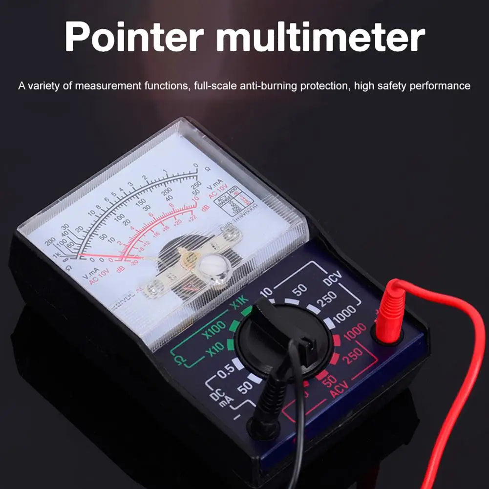 Pocket Analog Multimeter – AC/DC Voltage & Ohm Tester 110A Analog Multimeter Axl