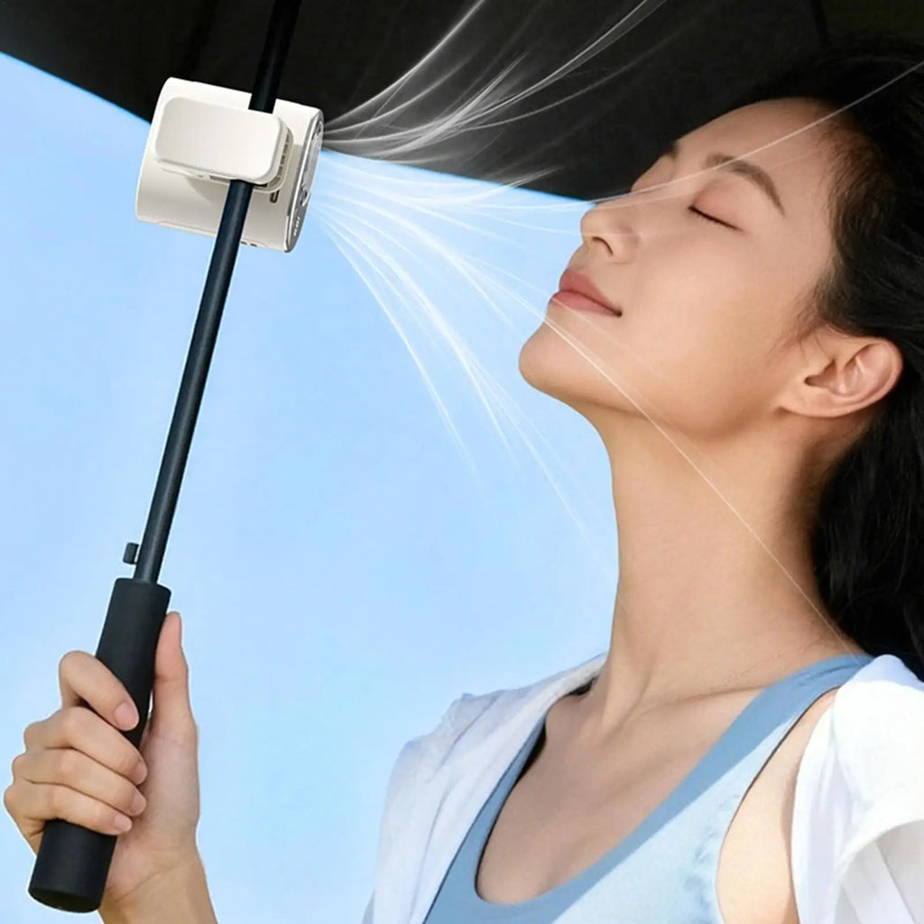 Clip-On Car Fan LED Display 199 Speeds | USB & Type-C Clip-On Car Fan Axl