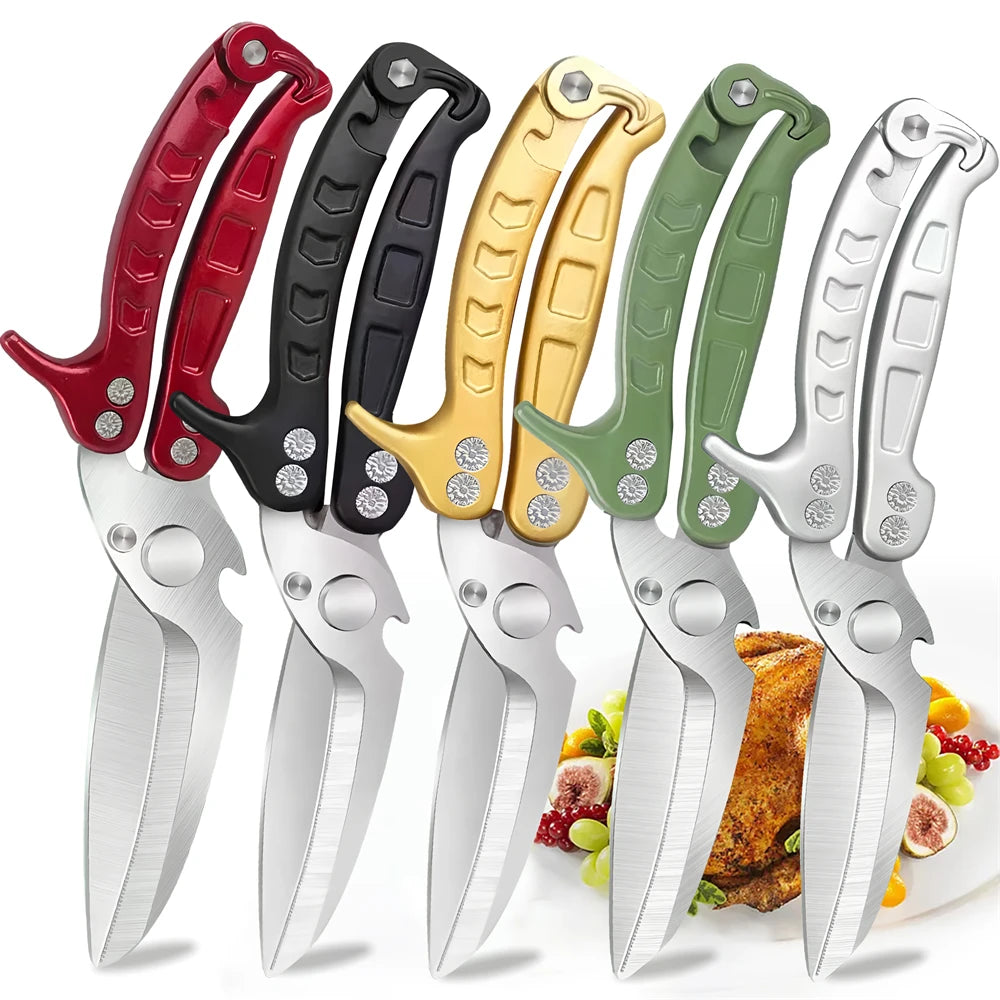 Multi-Functional Kitchen Scissors – Heavy Duty Chicken Bone Shears Kitchen Shears Axl