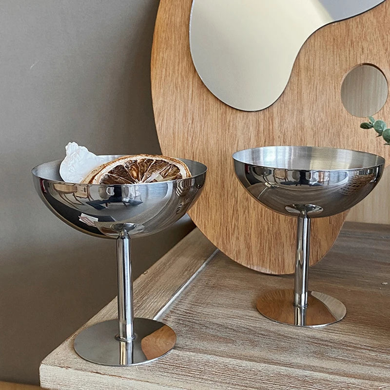 Stainless Steel Goblet Cup – Ice Cream & Dessert Serving Bowl Dessert Serving Cup Axl