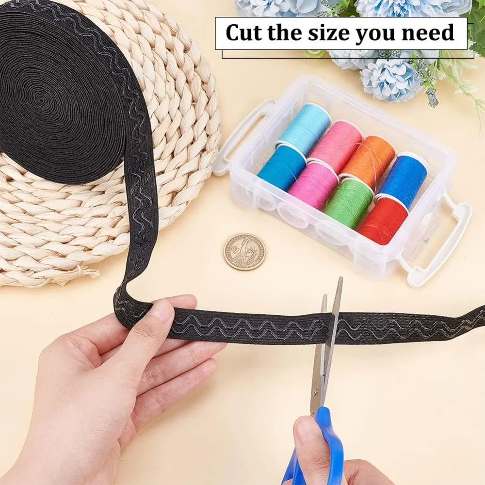 Non-Slip Silicone Elastic Band for Sewing 18.5mm – 10 Yards Sewing Elastic Band Axl