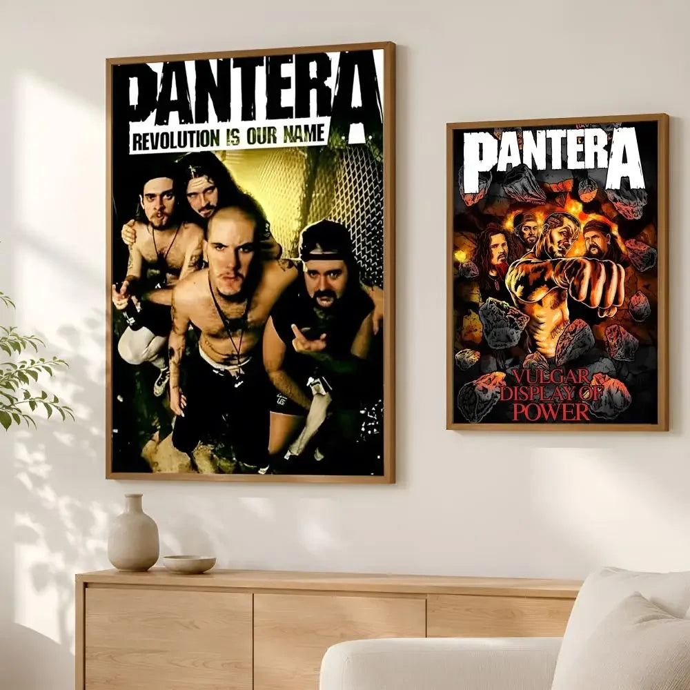 Pantera Band Self-Stick HD PVC Wall Poster – Waterproof Decor Wall Art Poster Axl
