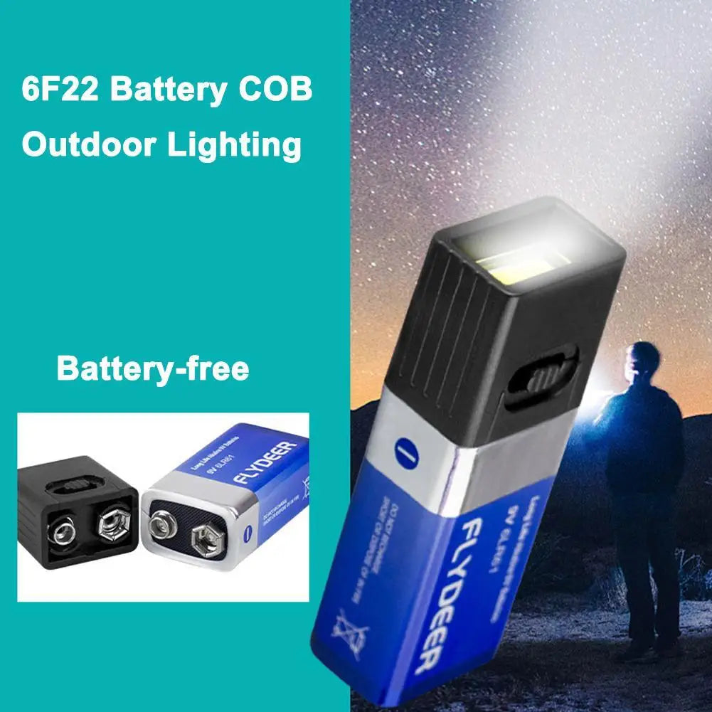 Mini COB LED Keychain Flashlight – 9V Pocket Work Light LED Keychain Flashlight Axl