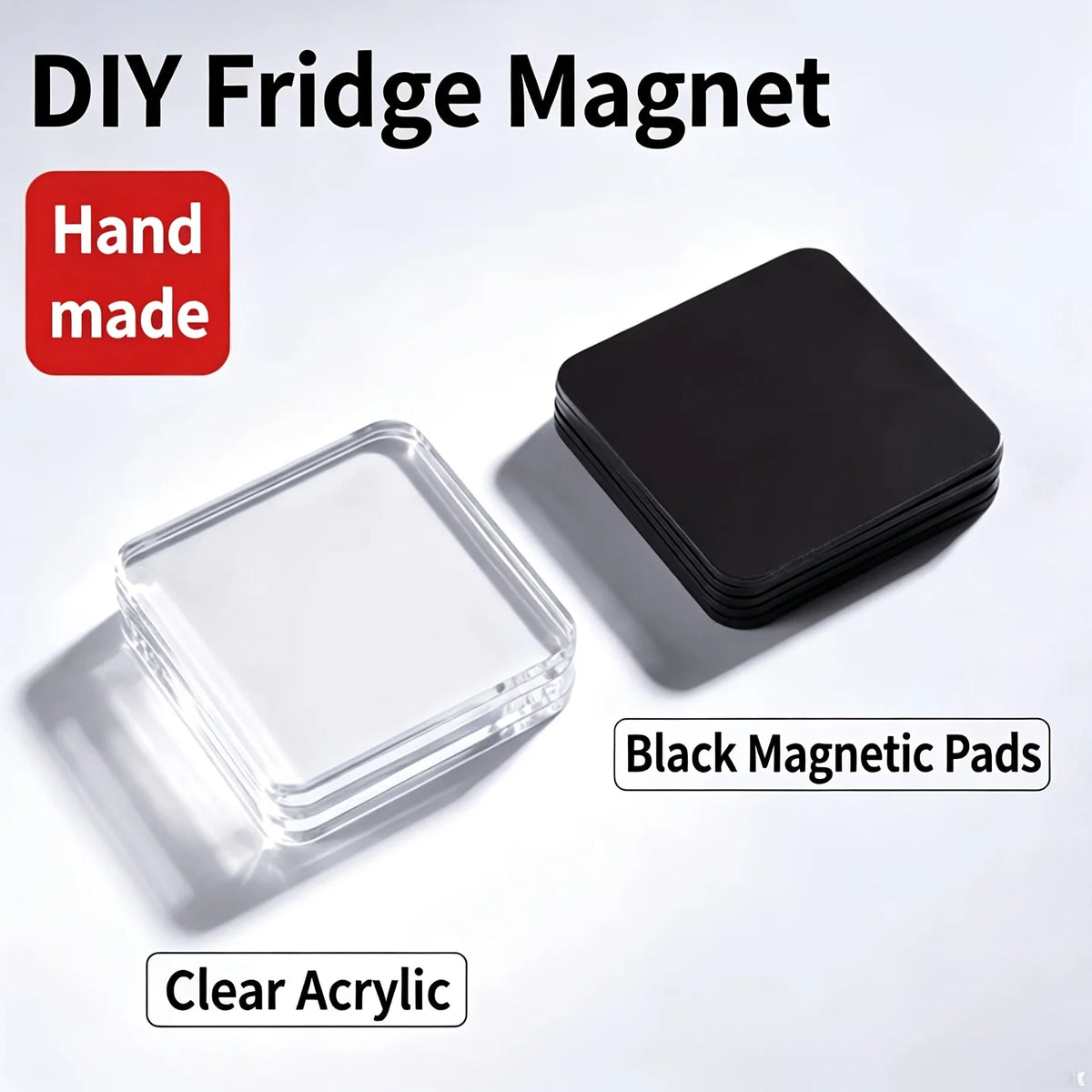 60-Piece Handmade Acrylic Fridge Magnets – Creative 20-Set Kit Refrigerator Magnets Axl