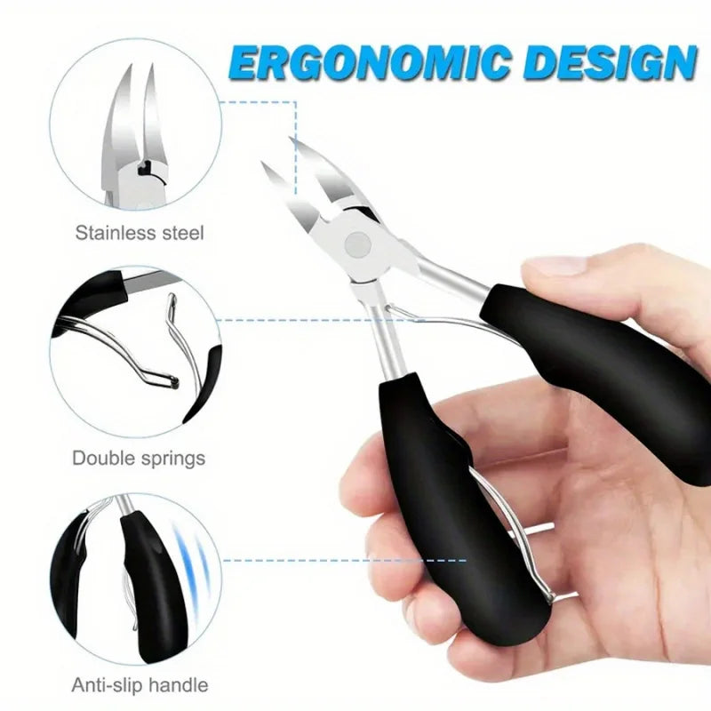 Stainless Steel Nail Clipper Set – Concave Blade & Nail File Nail Clipper Set Axl