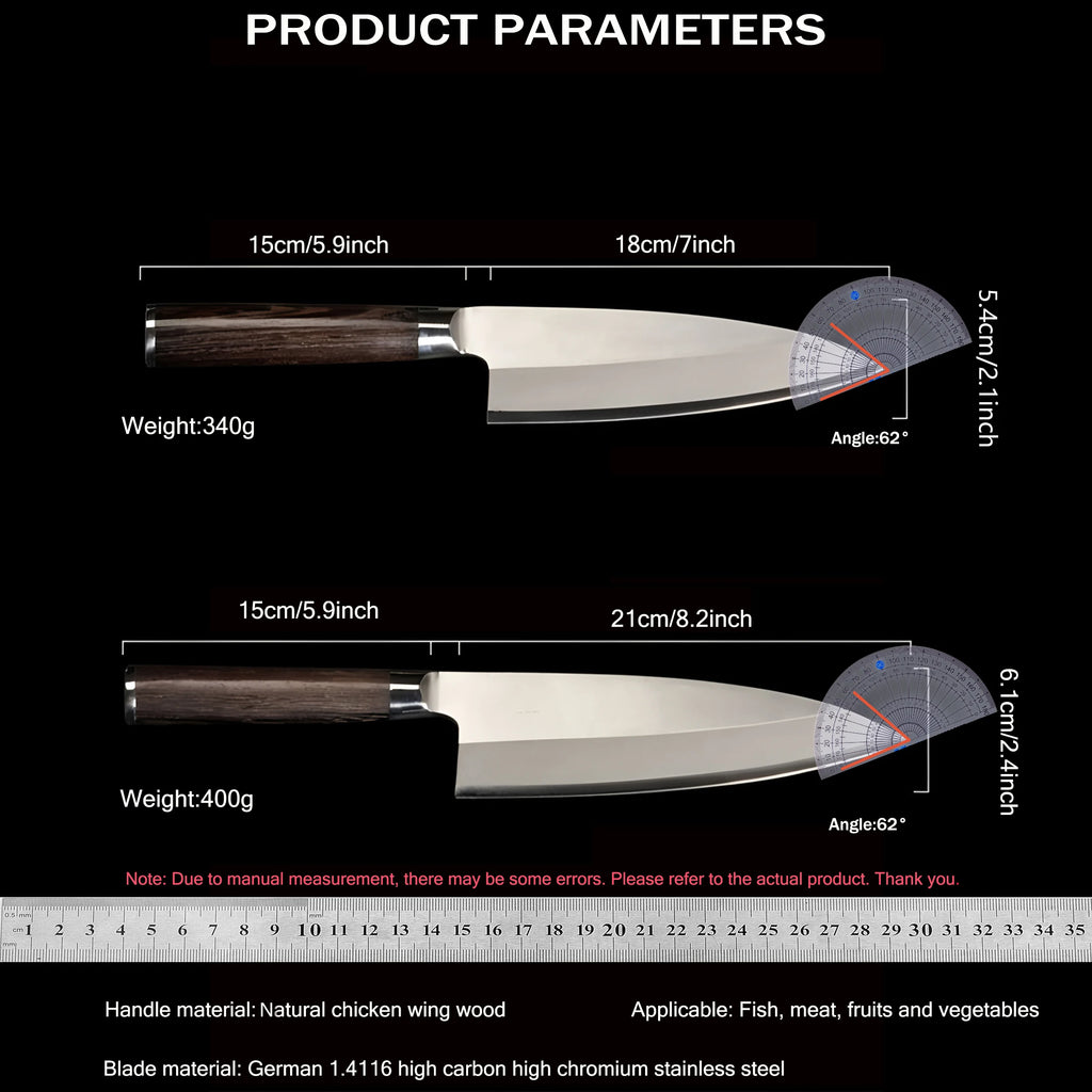 Sashimi Sushi Slicing Knife – Sharp Steel Kitchen Knife Sashimi Slicing Knife Axl