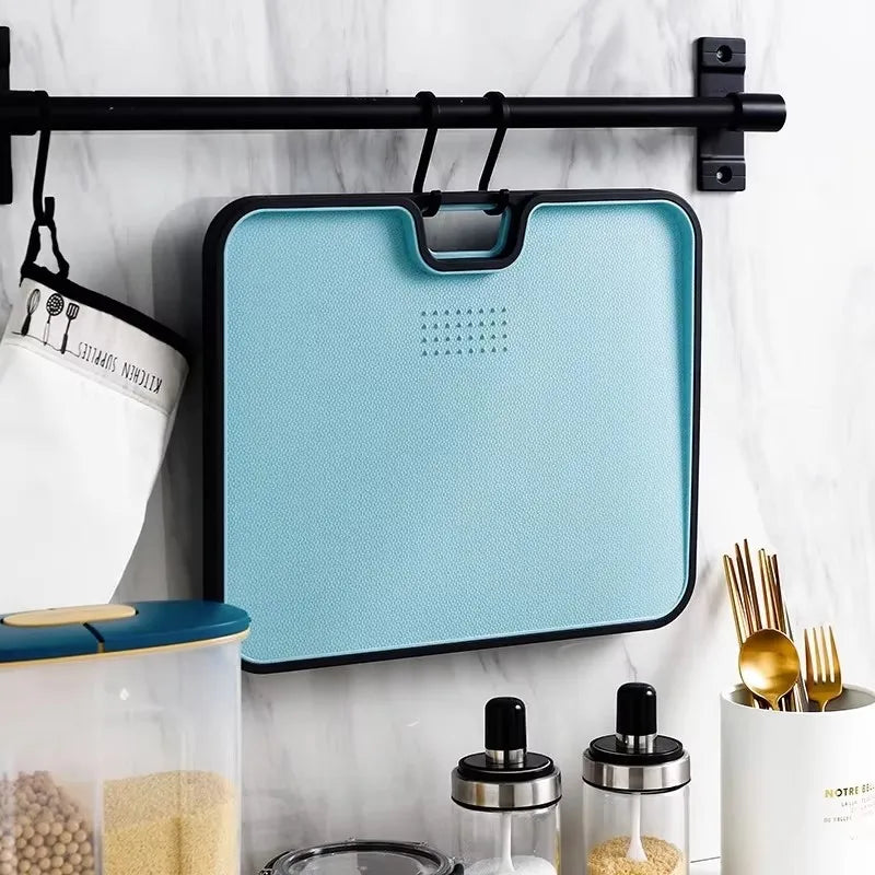 Wheat Straw Cutting Board with Garlic Grinder & Spill Guard Cutting Board Axl