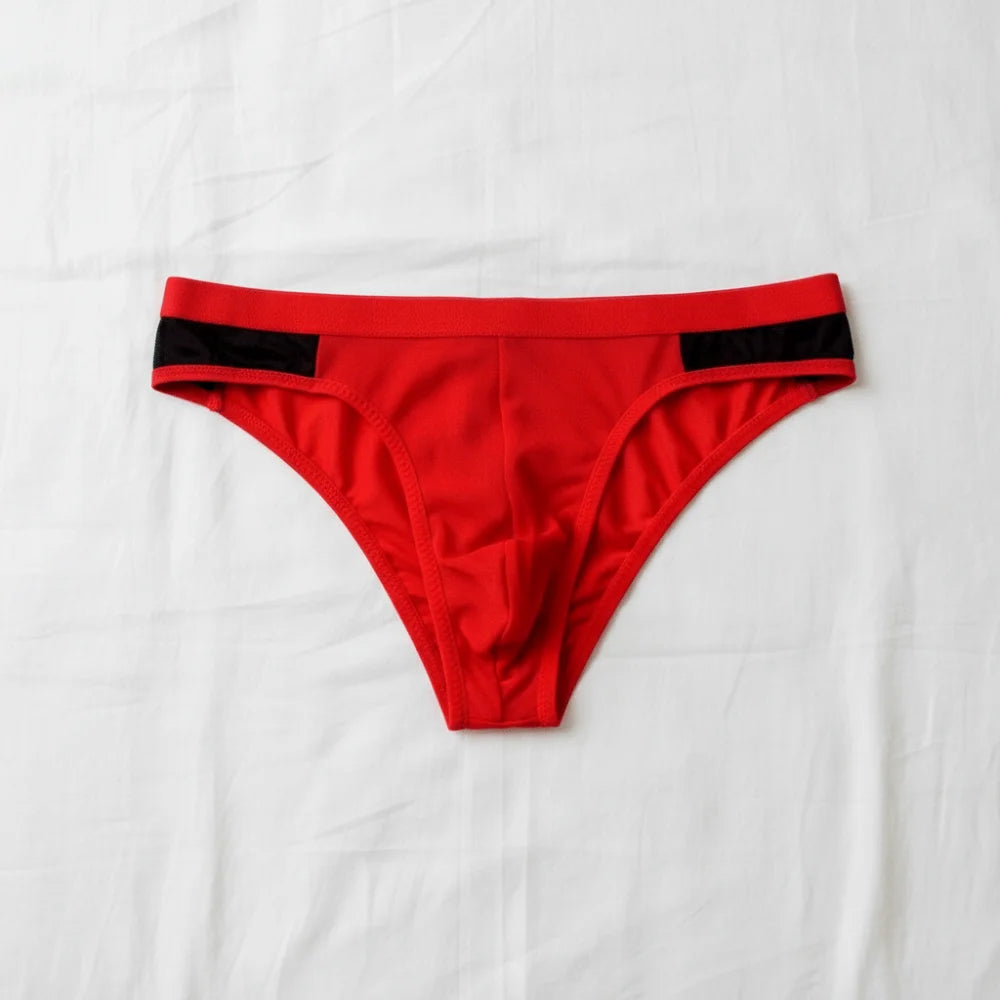 Men's Mesh Briefs – Breathable Low Waist Transparent Underwear Men's Briefs Axl