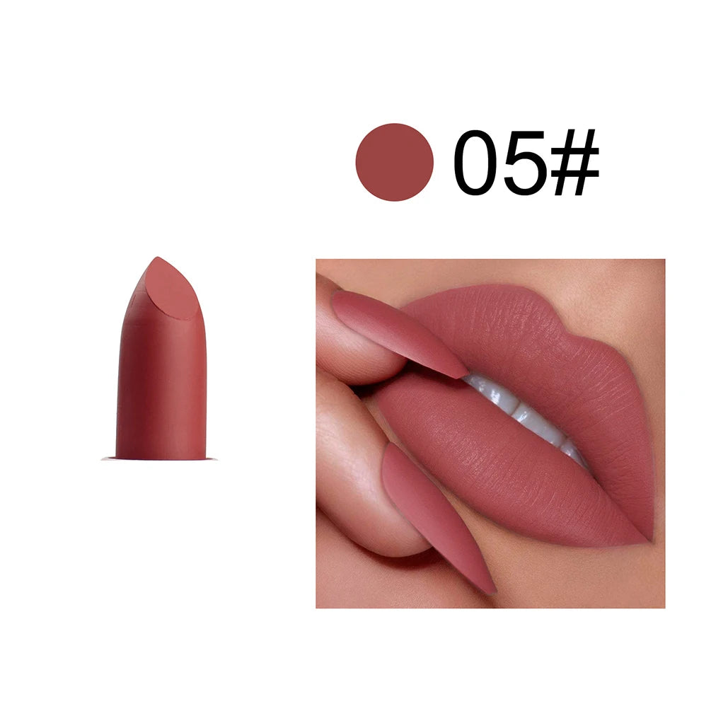 Vegan Matte Lipstick Private Label | Low MOQ Custom Brand Private Label Lipstick Axl 05 40pcs with logo P192 Tube