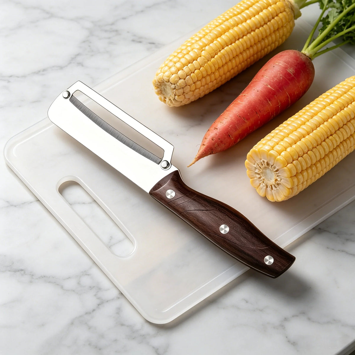 Sugarcane Peeler & Multi-Use Stainless Steel Scraper Knife Kitchen Peeler Knife Axl Peeler-B