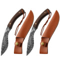 Damascus Stainless Steel Boning & Cleaver Knife + Sheath Kitchen Knife Axl 2pcs
