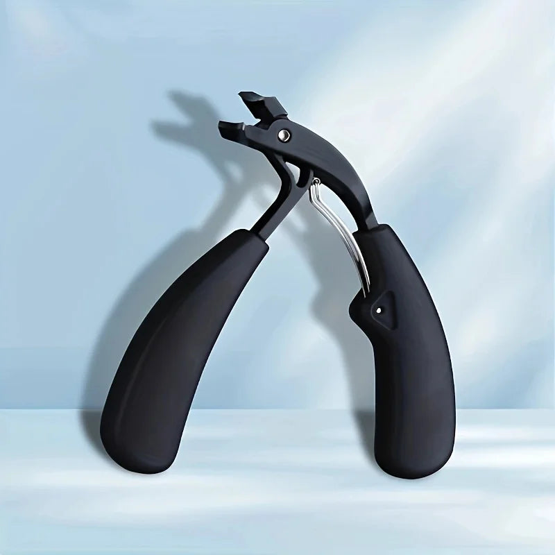 PLYS Curved Nail Clippers – Wide Opening Thick Nail Trimmer Nail Clippers Axl black