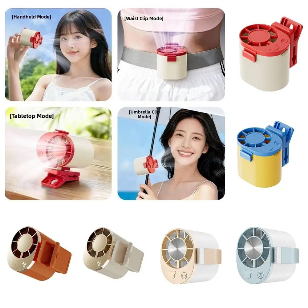 3-Speed USB Rechargeable Clip-On Portable Mini Fan Portable Mini Fan Axl