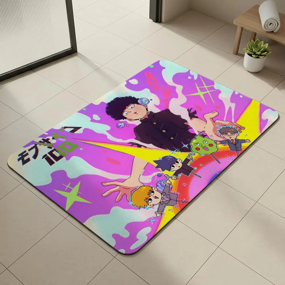 Mob Psycho 100 Diatomite Bath Mat – Quick Dry & Anti-Slip Diatomite Bath Mat Axl White4 30x45cm
