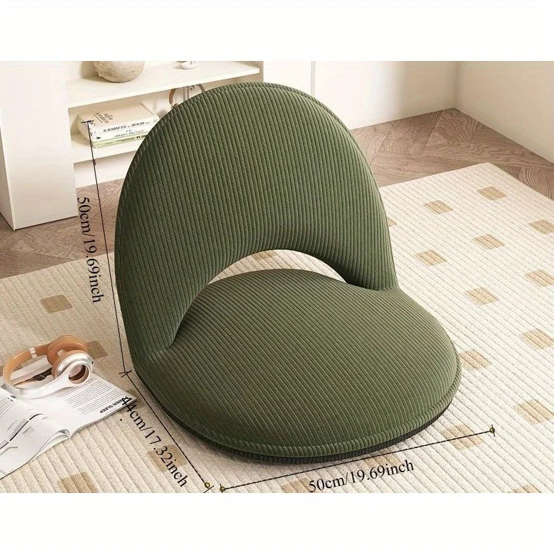 Foldable Tatami Floor Lounger – Cushion Chair & Guest Bed Floor Lounger Chair Axl army green