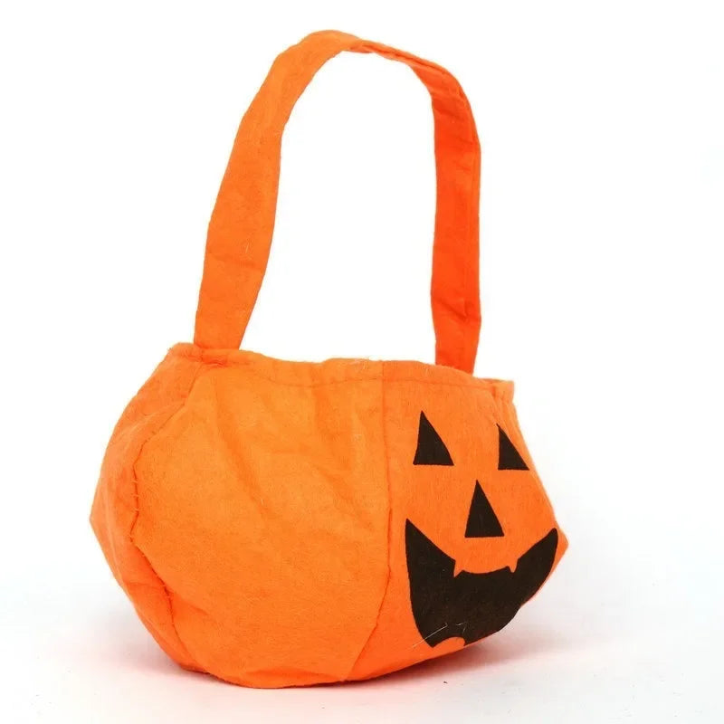 Halloween Pumpkin Candy Bag – Kids Trick-or-Treat Tote Halloween Candy Bag Axl