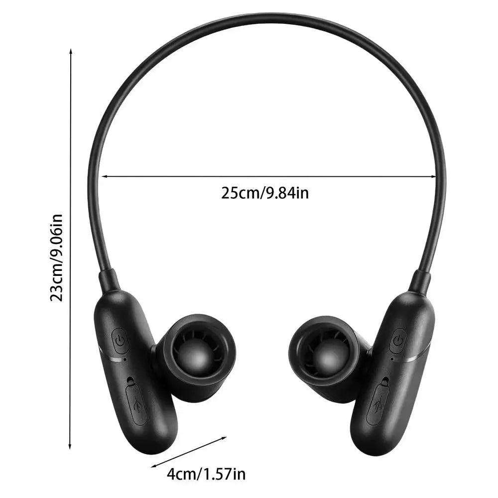 Hands-Free Bladeless Neck Fan – USB Rechargeable Portable Cool Wearable Neck Fan Axl