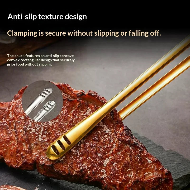 Stainless Steel BBQ & Kitchen Tongs – Reusable Cooking Tongs Kitchen Cooking Tongs Axl