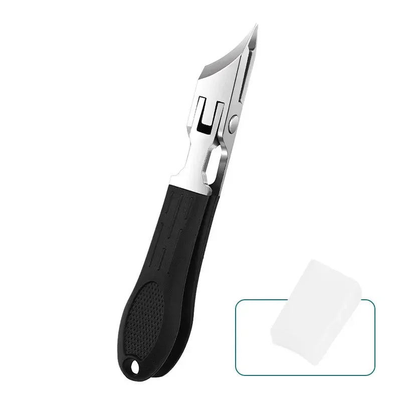 25° Slant Eagle Beak Nail Clipper – Anti-Splash Cuticle Trimmer Nail Clipper Axl black-A