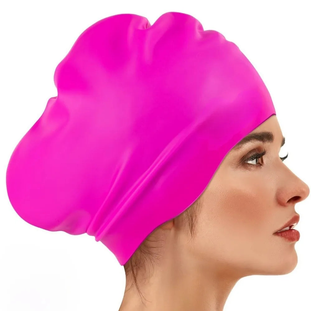 Silicone Swim Cap – Waterproof Snorkeling Cap for Women Swim Cap Axl Style 5