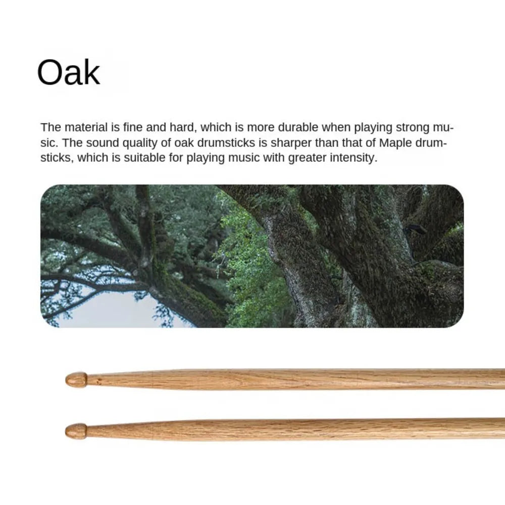 5A & 7A Drum Sticks – Oak, Walnut & Maple Wood | 1 Pair Drum Sticks Axl 7A Oak