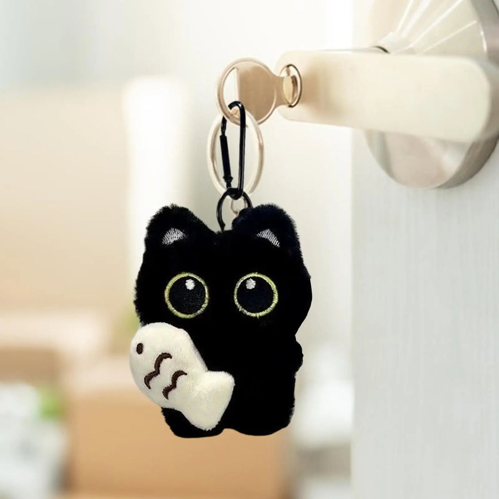 Cute Cat Plush Keychain – Stuffed Animal Keyring for Bags Plush Keychain Axl
