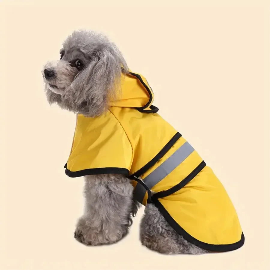 Adjustable Waterproof Windproof Dog Raincoat – All Sizes Dog Raincoat Axl YELLOW XL