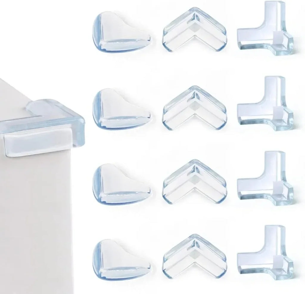 10-Pack Transparent Silicone Corner Guards – Baby Furniture Edge Corner Guard Set Axl