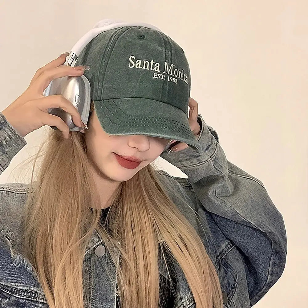 Women's Letter Embroidered Baseball Cap – Adjustable Cotton Sun Hat Baseball Cap Axl