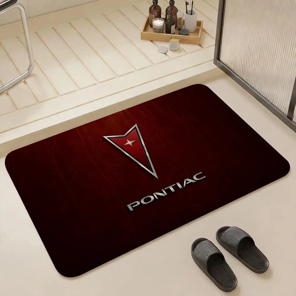 Pontiac Flannel Floor Mat – Non-Slip Soft Plush Indoor Rug Indoor Floor Mat Axl