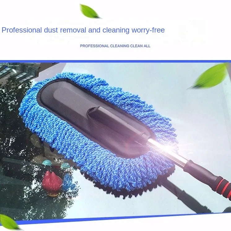 Microfiber Car Wash Brush Mop Kit – Long Handle Mitt & Sponge Car Wash Kit Axl