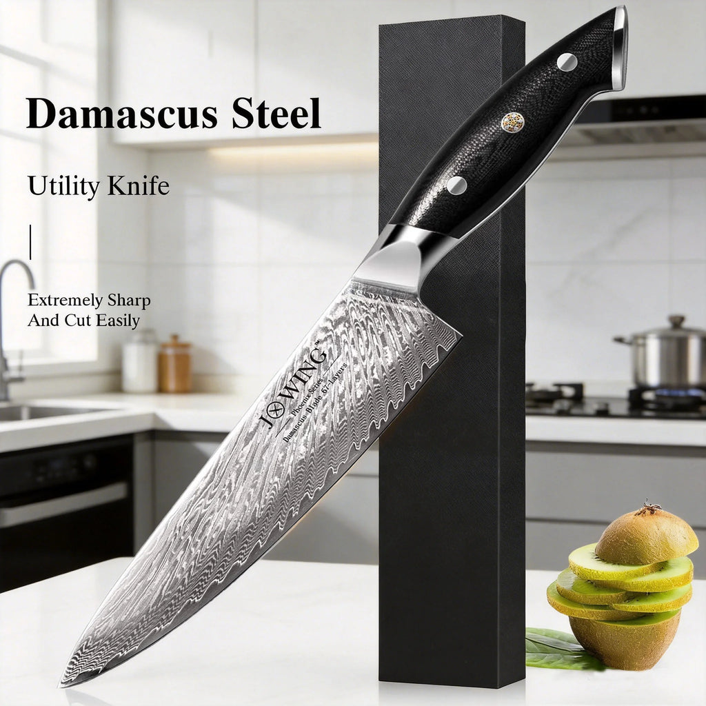 67-Layer Damascus Chef Knife VG10 Steel – 21cm Slicing Blade Damascus Chef Knife Axl
