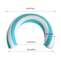 U-Shaped Inflatable Pool Float – Striped Arch Noodle Ring Inflatable Pool Float Axl Blue 1pcs