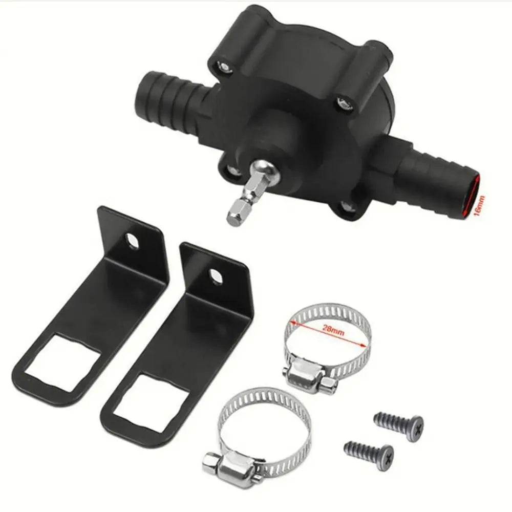 Portable Electric Drill Water Pump – Self-Priming Centrifugal Drill Water Pump Axl Black