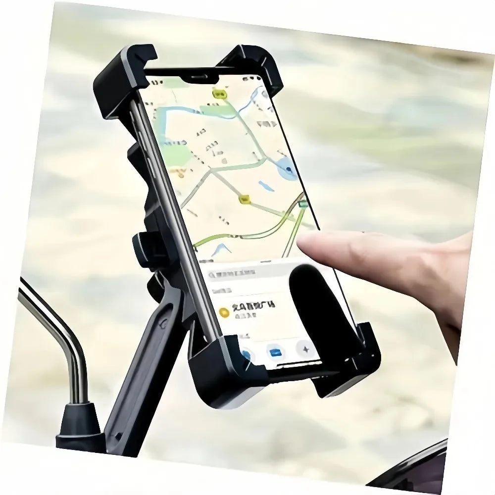 360° Rotating Motorcycle & Bicycle Phone Holder Mount Handlebar Phone Mount Axl