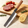 Hand Forged Nakiri Knife – Stainless Steel Vegetable Cleaver Nakiri Vegetable Knife Axl Nakiri Cutlery