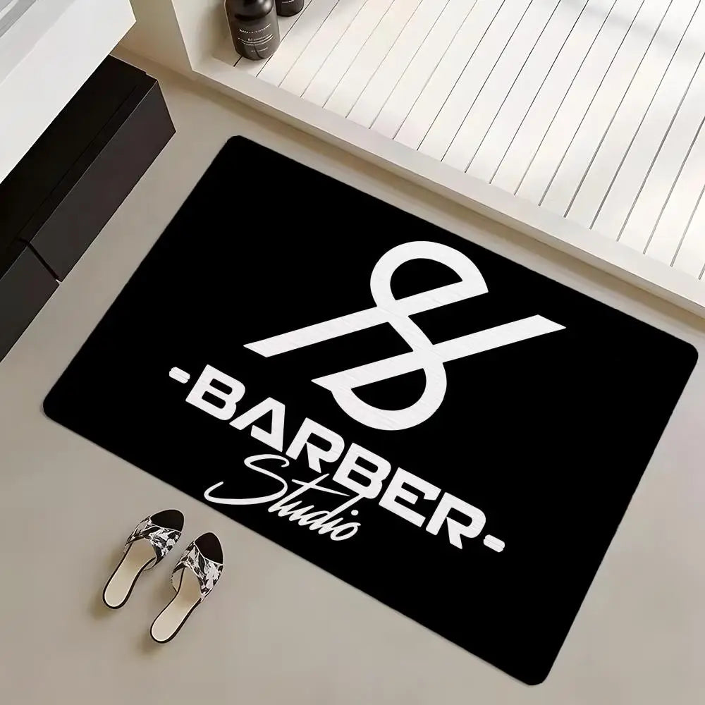 Diatomite Bath Mat – Quick Dry Anti-Slip Barber Shop Pattern Diatomite Bath Mat Axl