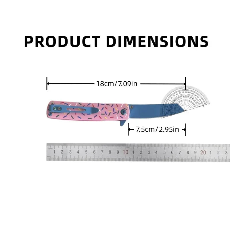 Colorful Folding Keychain Knife – Mini Stainless Steel EDC Blade Folding Pocket Knife Axl
