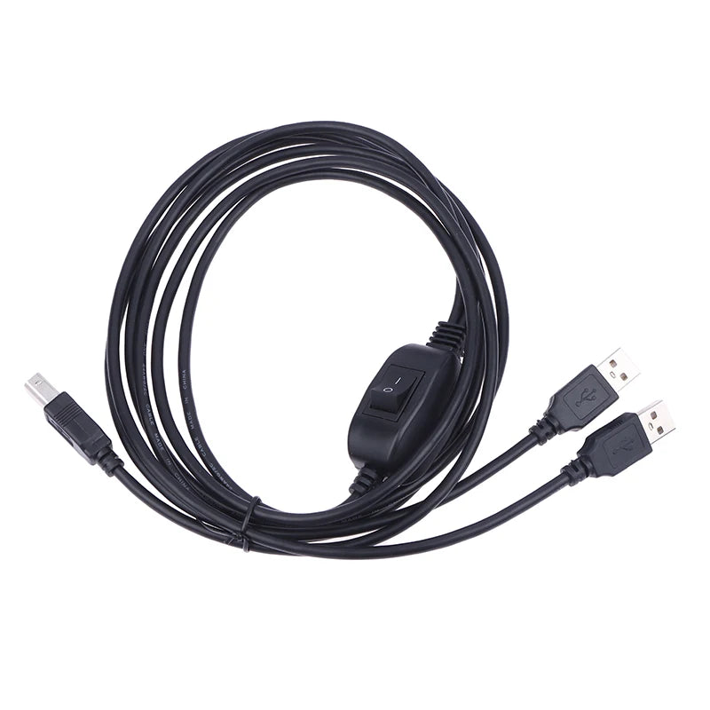 2-in-1 USB A to B Printer Splitter Cable for 2 Computers USB Printer Cable Axl one size