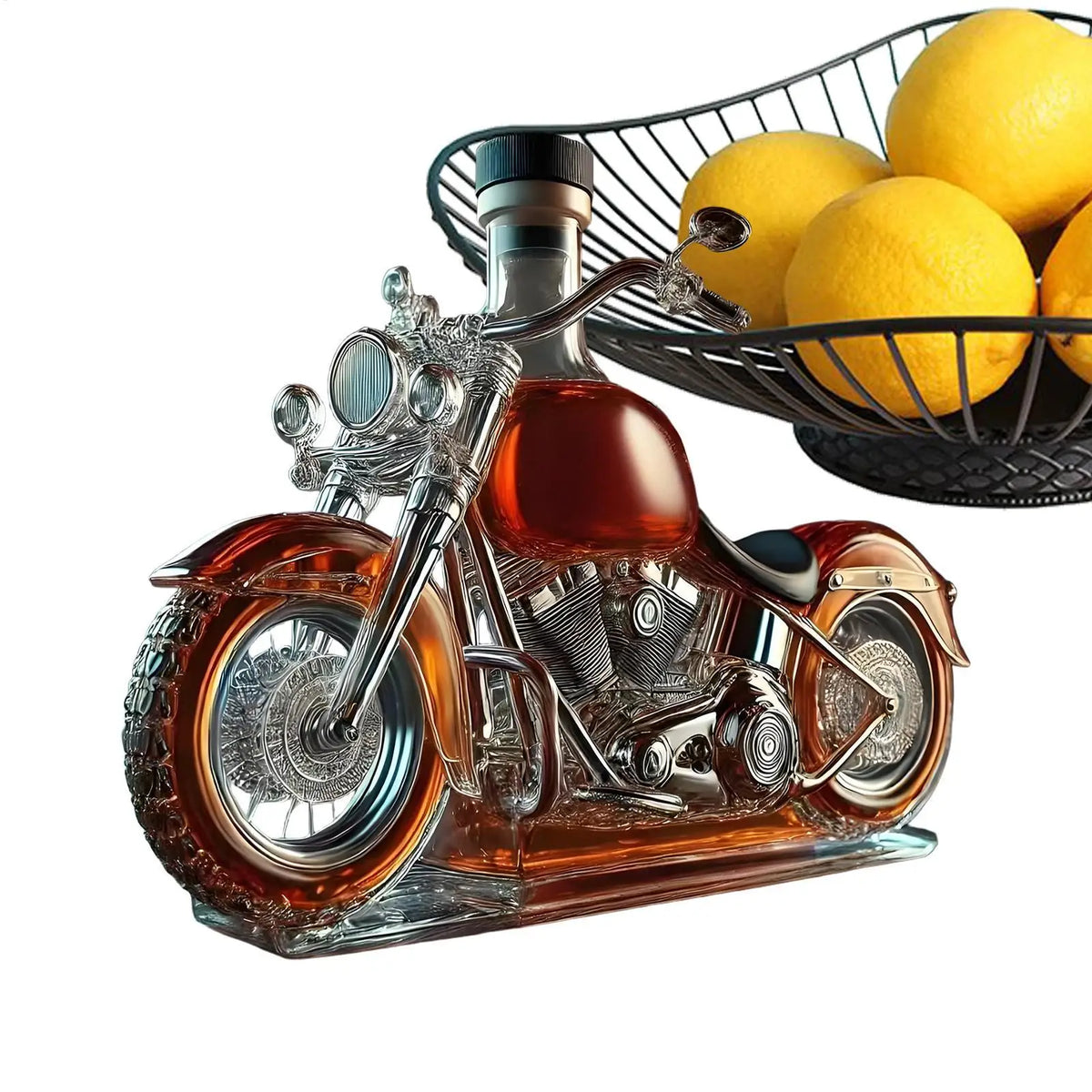 Motorcycle Whiskey Decanter – Unique Glass Barware Gift Whiskey Decanter Axl