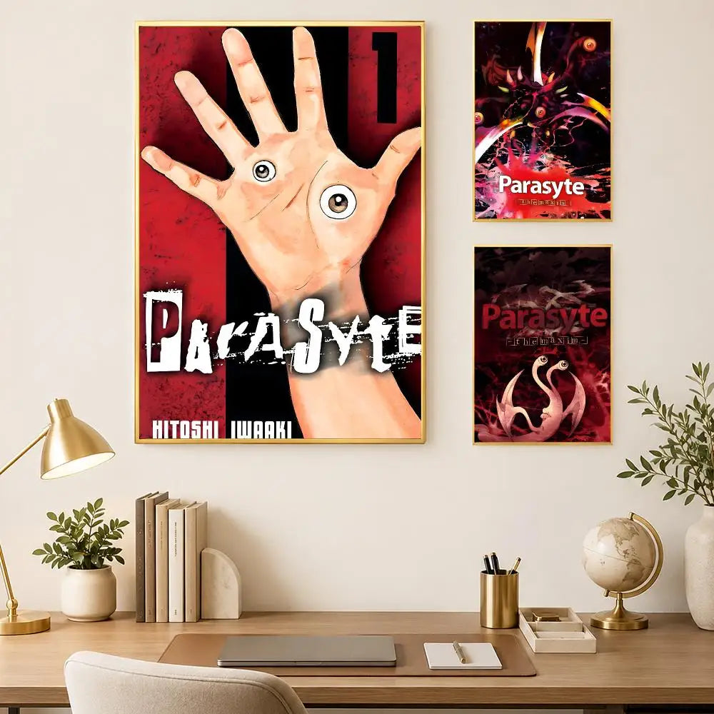 Parasyte Anime Self-Stick Wall Poster – HD Waterproof Art Print Anime Wall Poster Axl