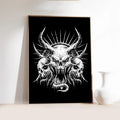Gothic Satanic Wall Poster – Waterproof Self-Adhesive Art Sticker Wall Art Poster Axl z6 10x15cm No Frame