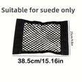 Black Mesh Car Trunk Organizer – Double-Layer Storage Box Car Trunk Organizer Axl 1pc