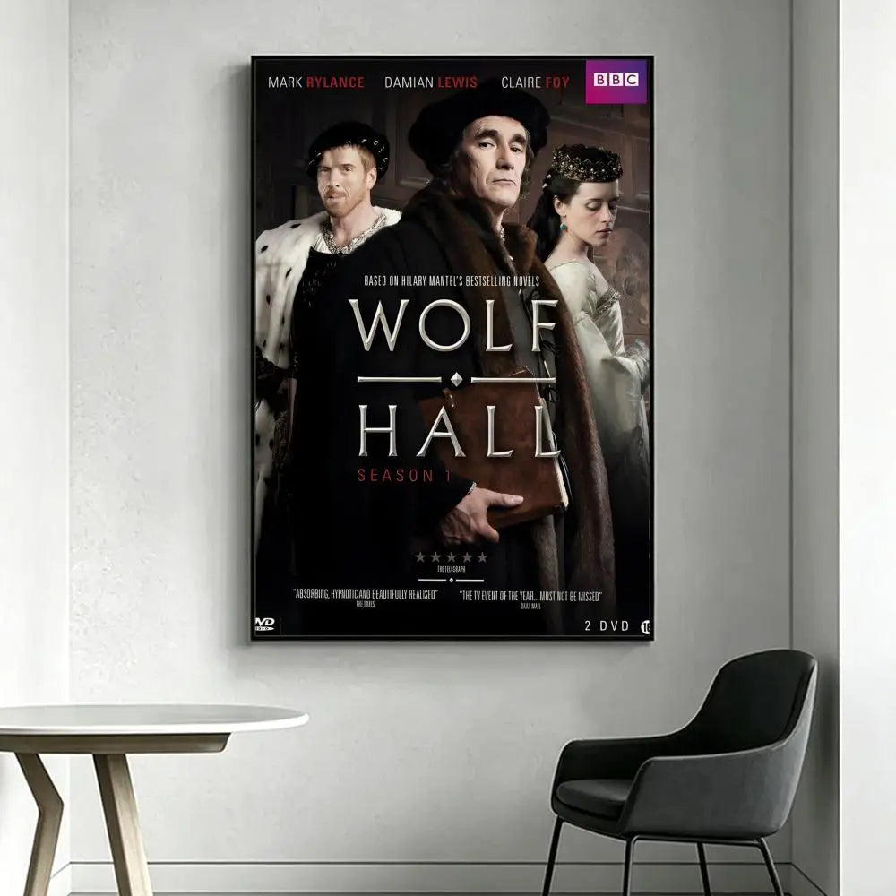 Wolf Hall TV Series HD Art Poster – Waterproof Wall Decor Wall Art Poster Axl White2 30X40cmNoframe
