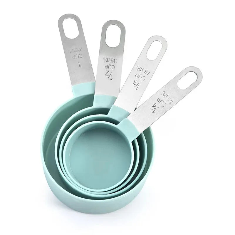 4/8-Piece Measuring Cup & Spoon Set – Graduated Baking Tools Measuring Cup Set Axl