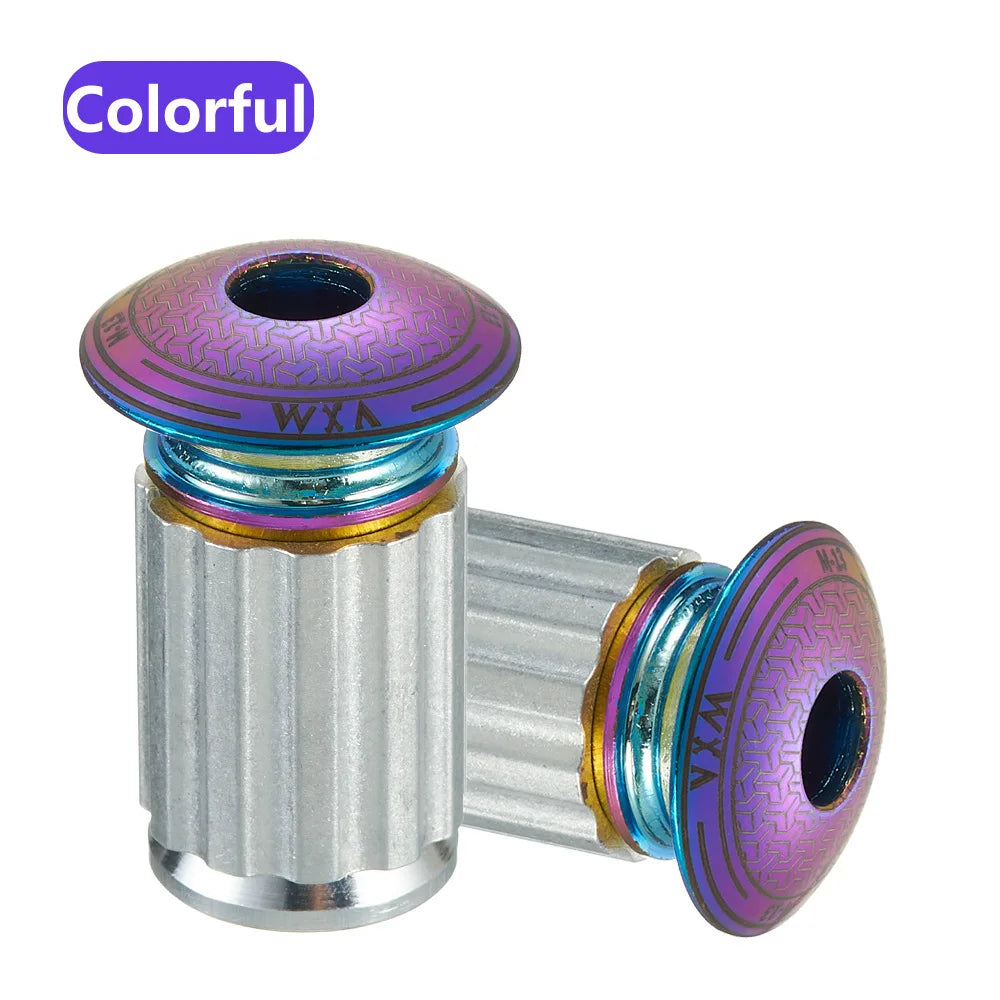 VXM Aluminum Handlebar Bar End Plugs – MTB & Road Bike Caps Handlebar Bar End Plugs Axl Colorful