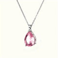 Huitan Cubic Zirconia Pendant Necklace – Bridal & Wedding Pendant Necklace Axl XL1634 45cm