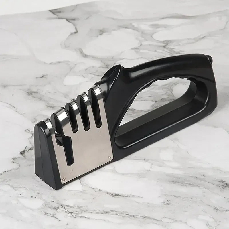 4-Stage Knife Sharpener – Portable Non-Slip Kitchen Tool Knife Sharpener Axl